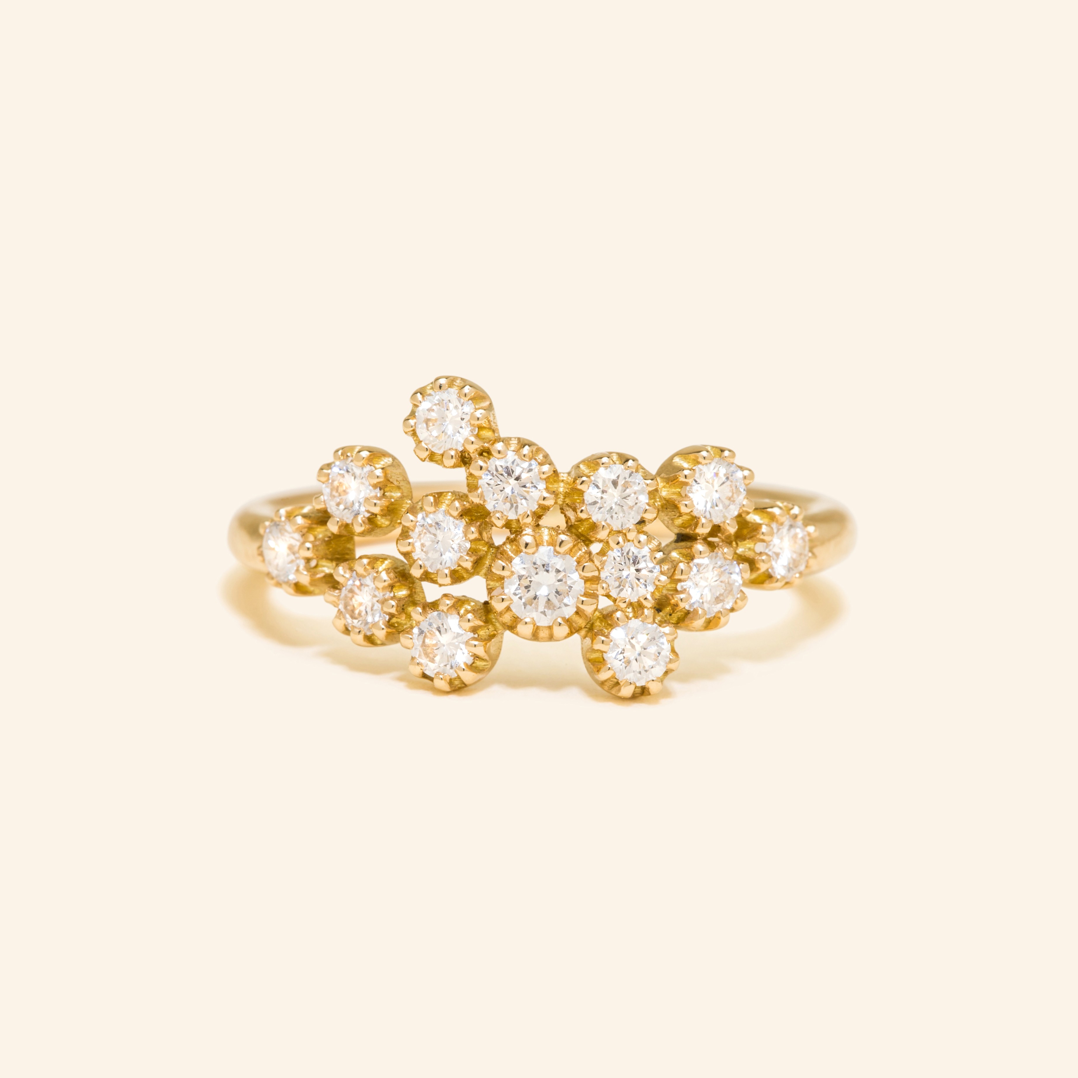 Bague Or Jaune 18 Carats, Diamant