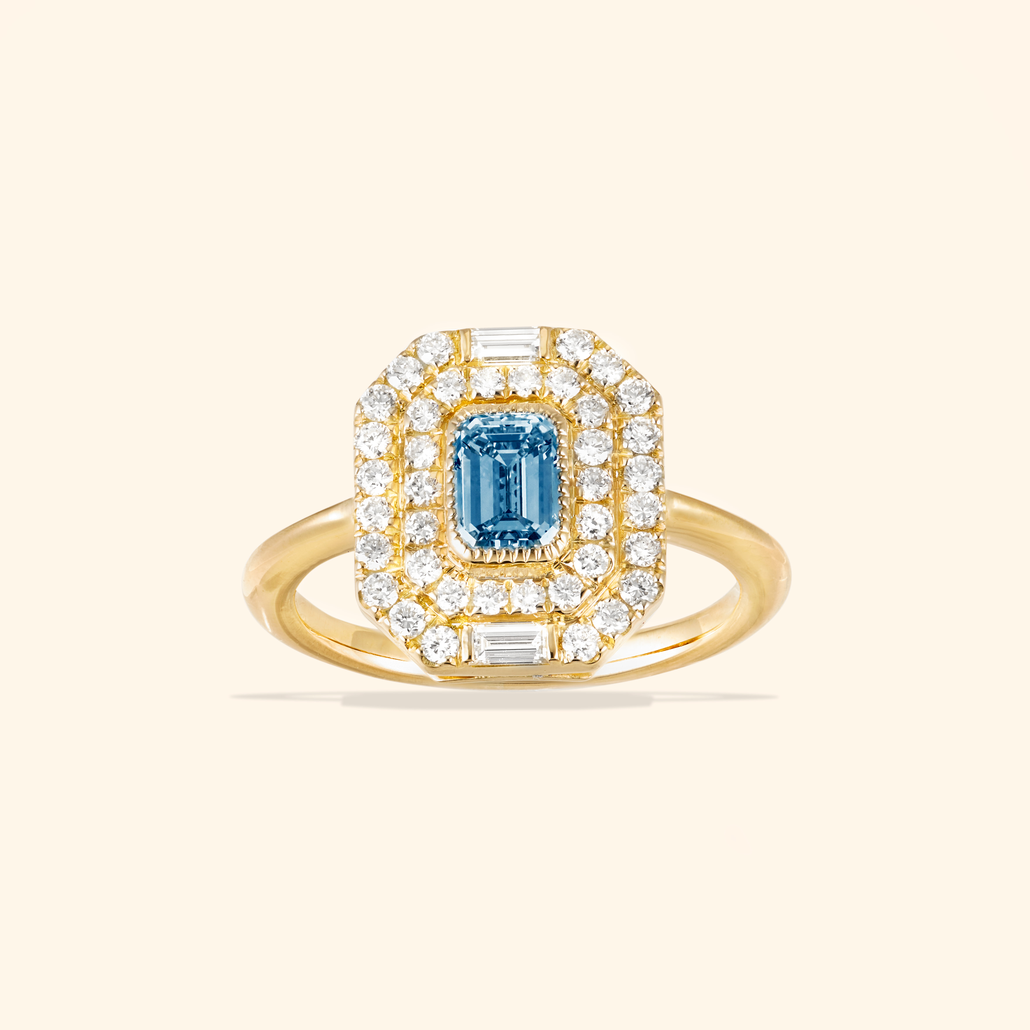 BAGUE RAPHAËLLE BLEU CLAIR - Maison Artaner