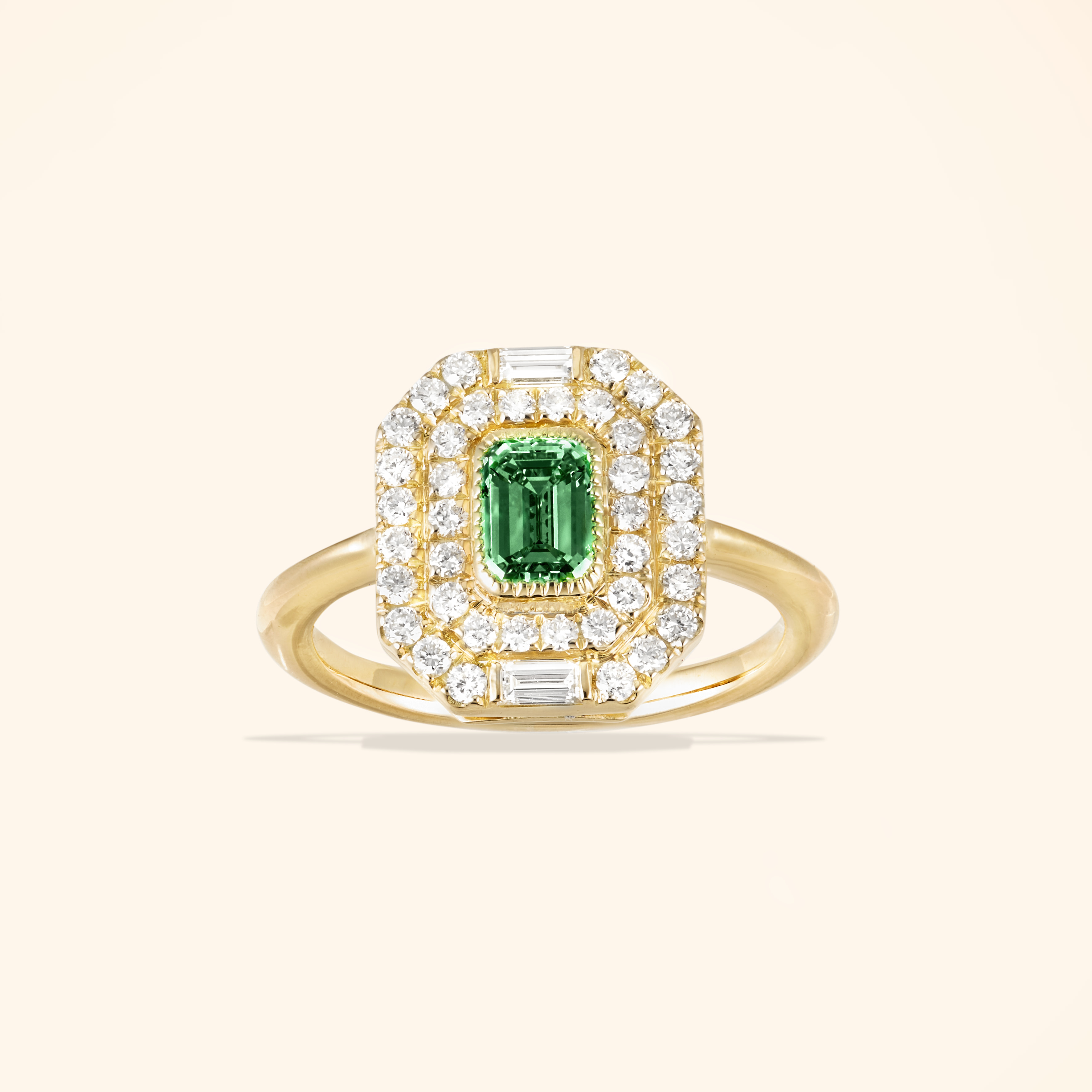 BAGUE RAPHAËLLE EMERAUDE - Maison Artaner