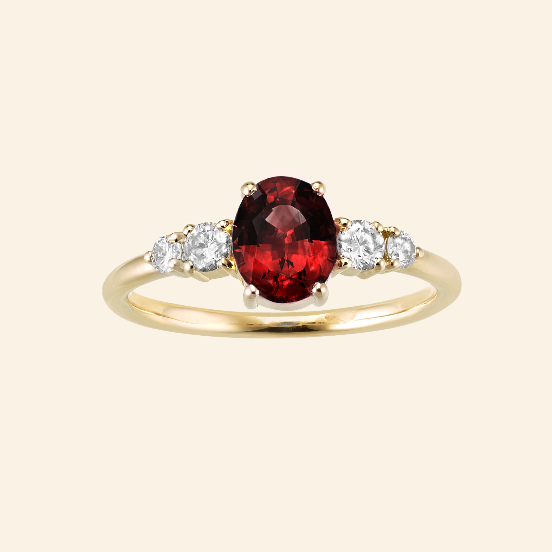 BAGUE OLVERA GRENAT - Maison Artaner