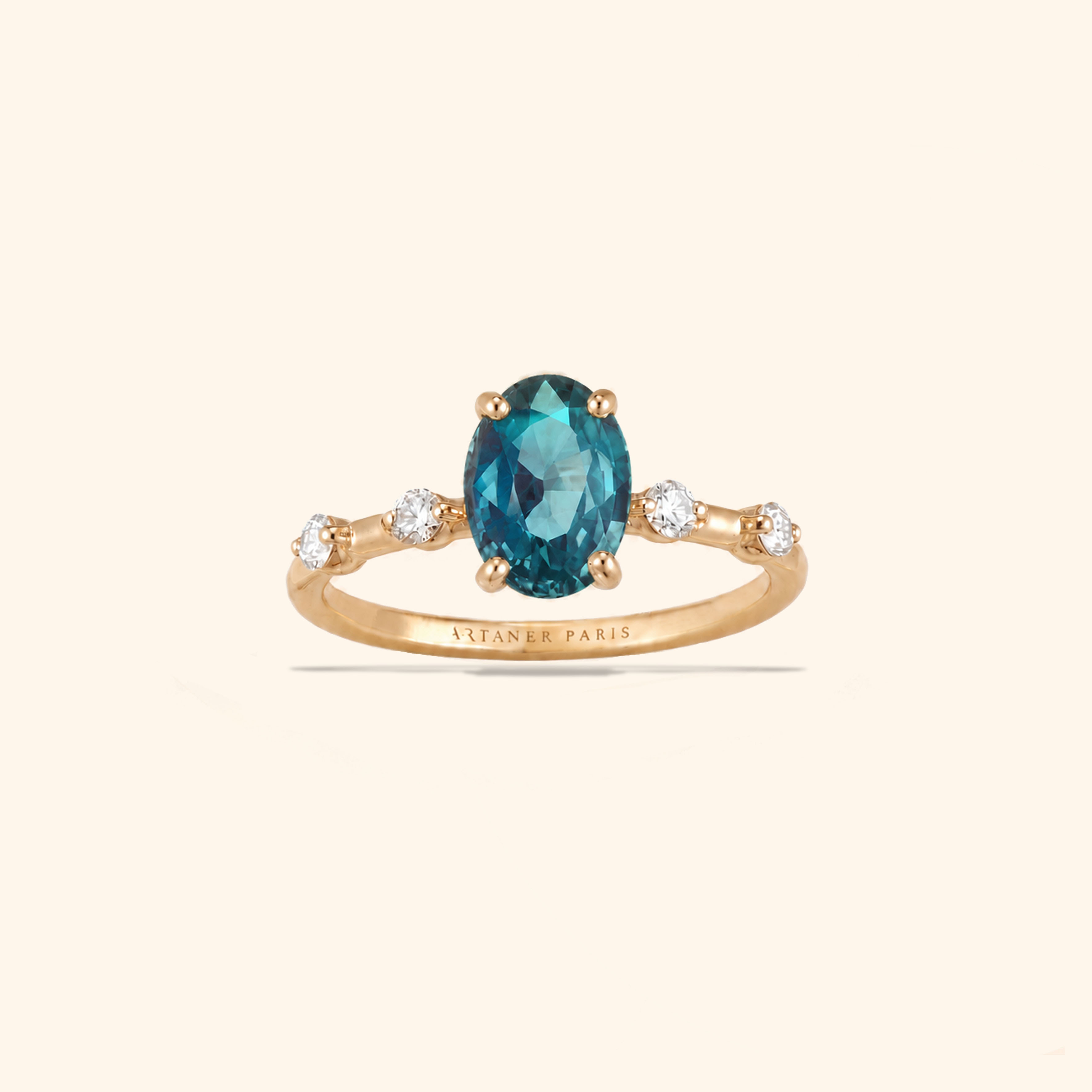 Ines Saphir Teal - Maison Artaner